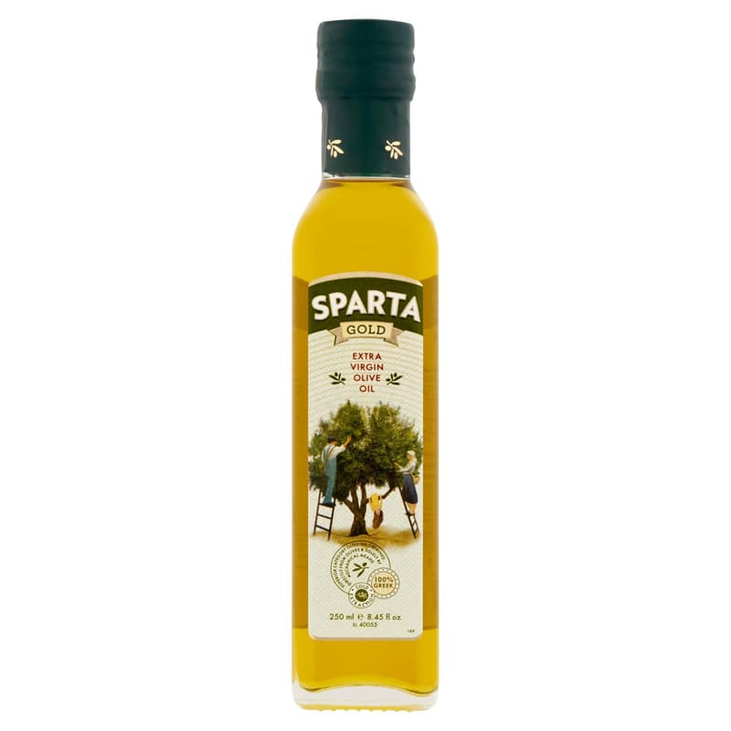 Sparta Gold Extra in virgin olive oil bottle