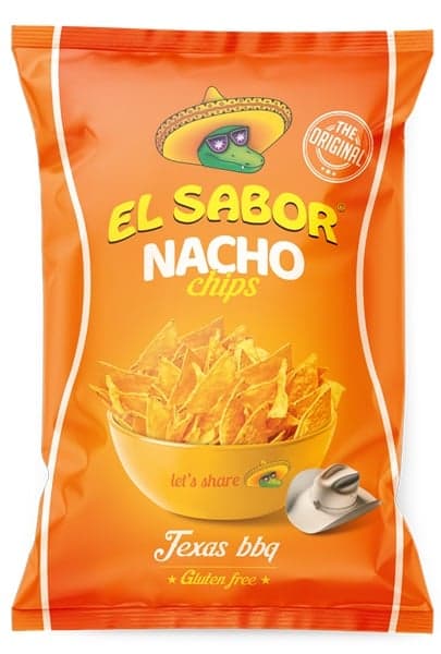 El Sabor Nacho chips texas BBQ