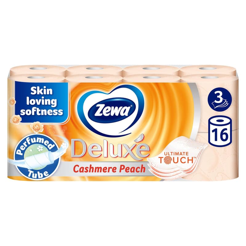 Zewa Deluxe Cashmere Peach 3 rétegű toalettpapír 16 tekercs