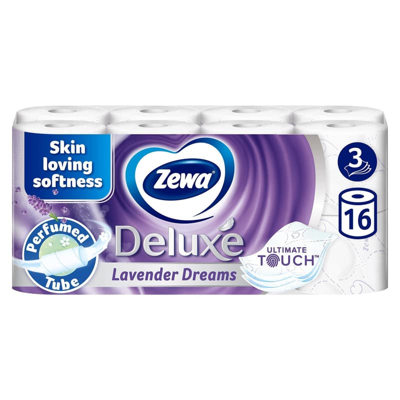 Zewa Deluxe Lavender Dreams 3 rétegű toalettpapír 16 tekercs