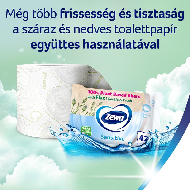 Zewa Deluxe Lavender Dreams 3 rétegű toalettpapír 16 tekercs