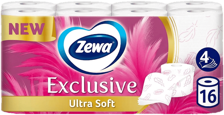 Zewa Exclusive Ultra Soft 4 rétegű toalettpapír 16 tekercs