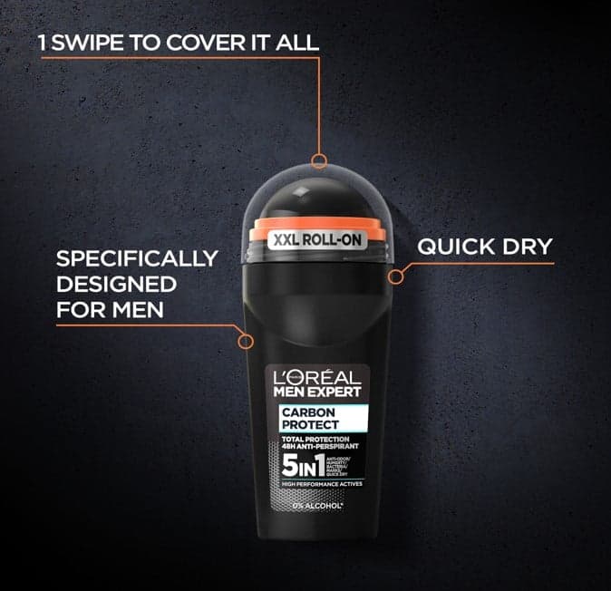 L'Oréal Paris Men Expert 4in1 Carbon Protect antiperspirant roll