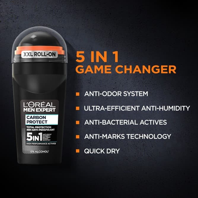 L'Oréal Paris Men Expert 4in1 Carbon Protect antiperspirant roll