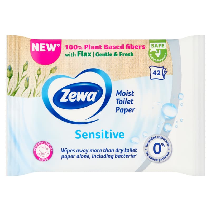 Zewa Pure wet toilet paper