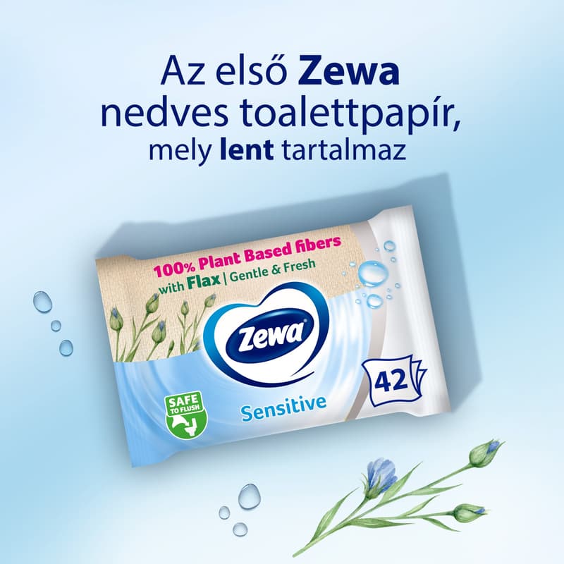 Zewa Pure wet toilet paper