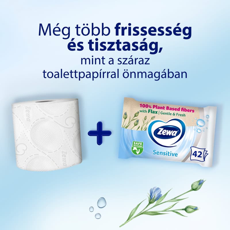 Zewa Pure wet toilet paper
