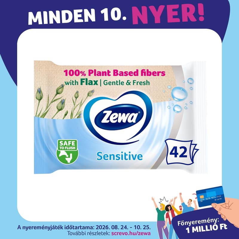 Zewa Pure wet toilet paper