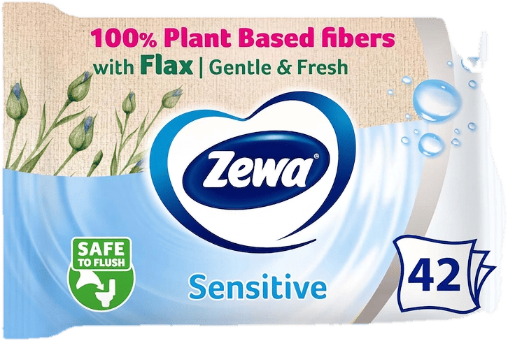 Zewa Pure wet toilet paper