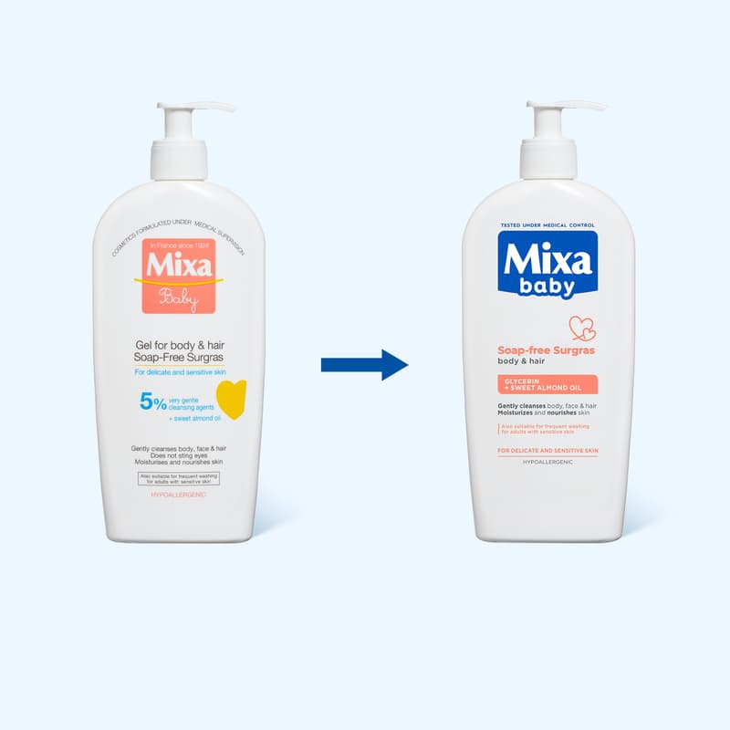 Mixa Baby Tápláló tusfürdő és sampon 2 az 1-ben