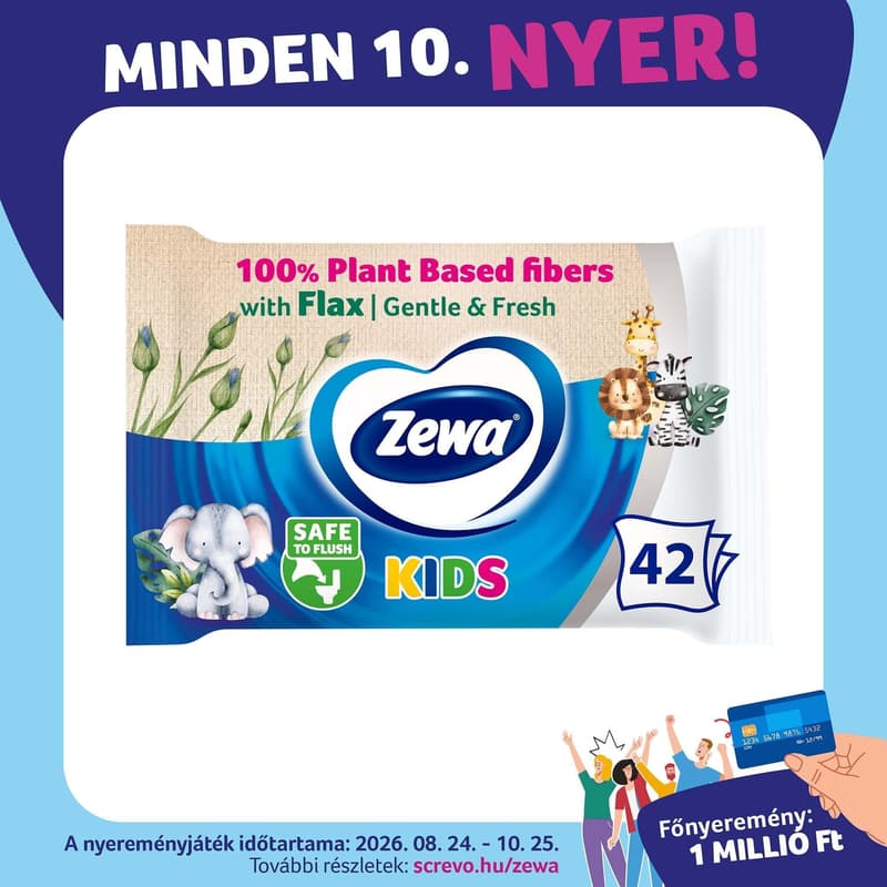 Zewa Kids nedves toalettpapír
