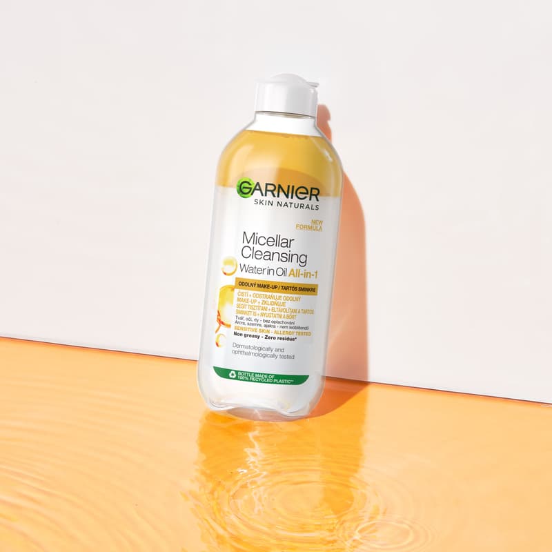 Garnier Skin Naturals All in 1 two-phase micellar water for permanent makeup