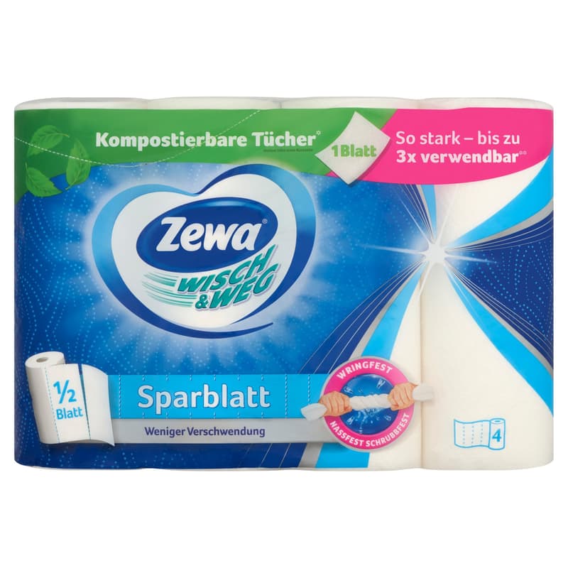 Zewa Wisch & Weg Sparblatt 2-ply paper towel