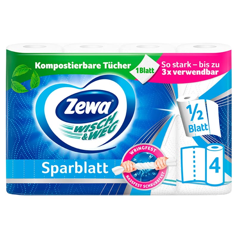 Zewa Wisch & Weg Sparblatt 2-ply paper towel