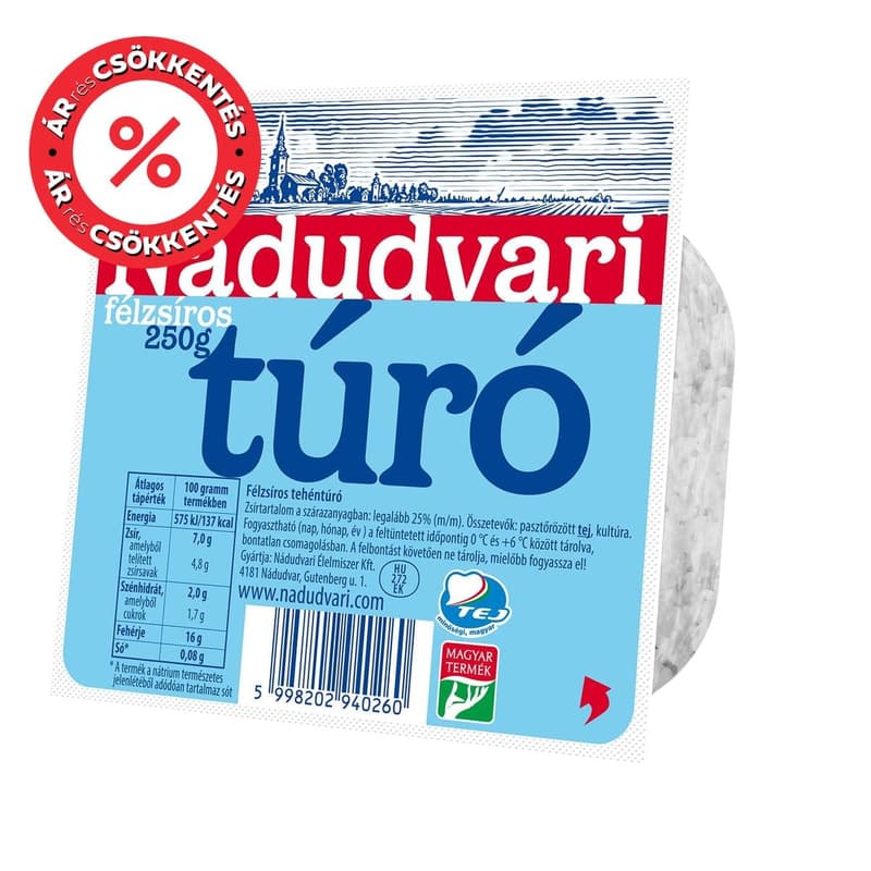 Nádudvar Semi-skimmed Cottage Cheese