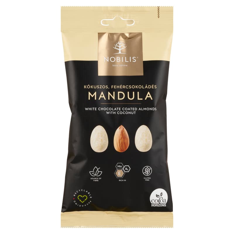 Nobilis Kókuszos, fehércsokoládés mandula