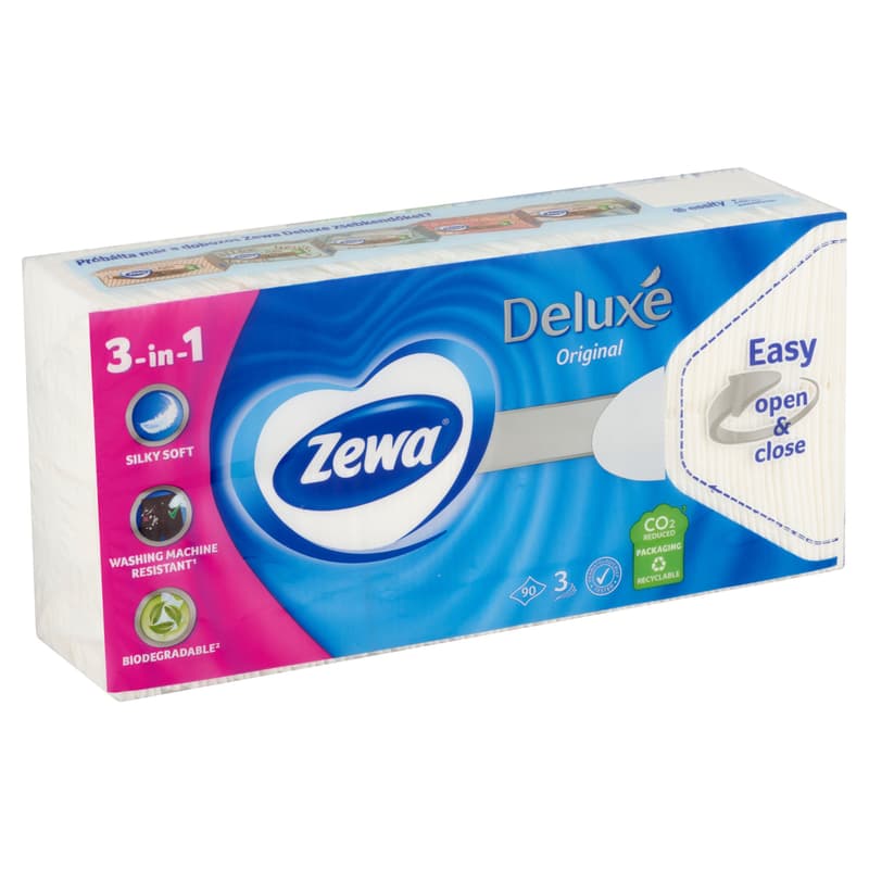 Zewa Deluxe 3-ply paper handkerchief Classic