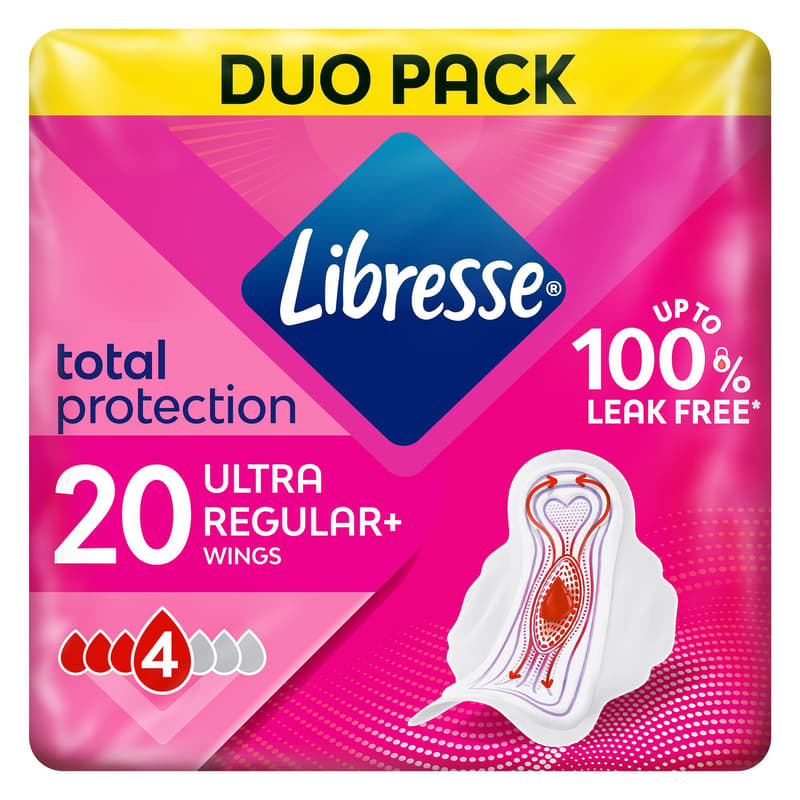 Libresse sanitary napkin Ultra Normal wings duo 2x10 pcs