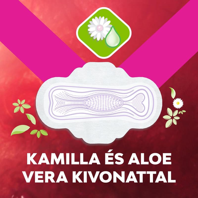 Libresse sanitary napkin Aloe Vera & Camomile Ultra wings Normal duo 2x10 pcs