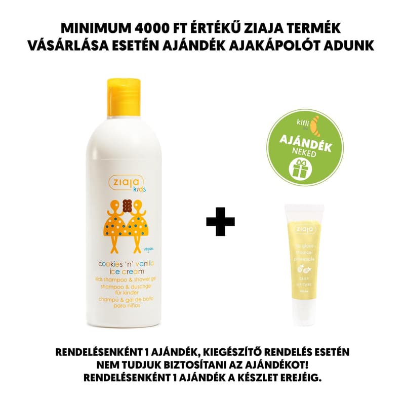 Ziaja Children's shampoo and shower gel with vanilla ice cream scent