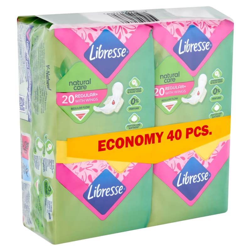 Libresse Regular+ Natural Care wings sanitary pad