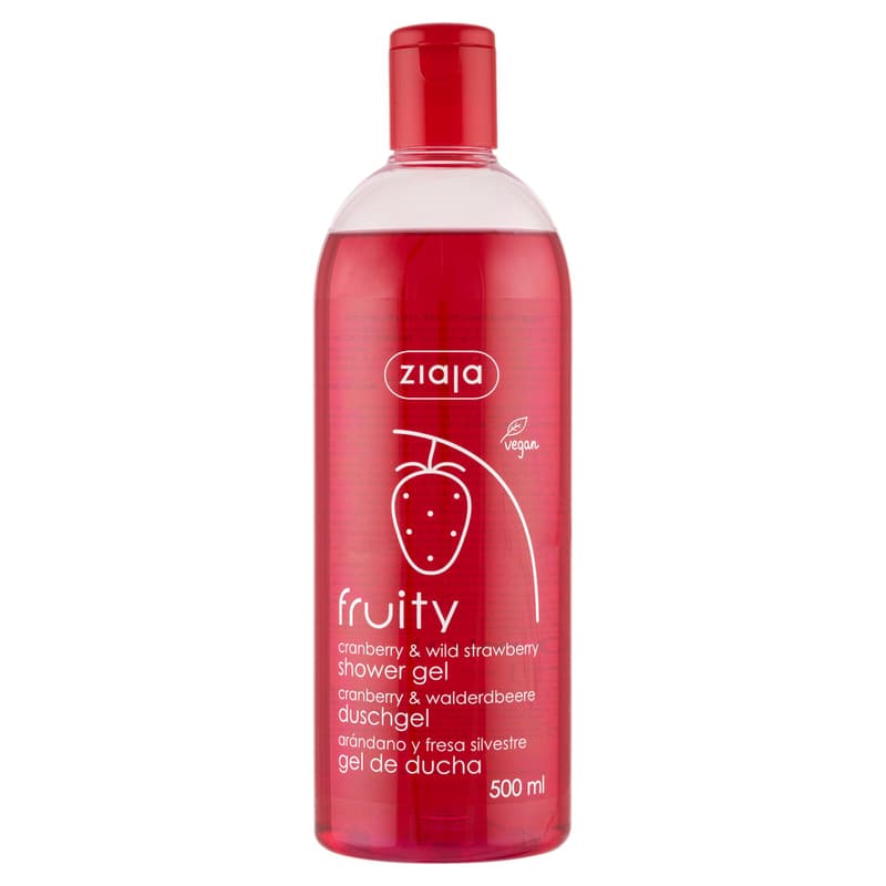 ZIAJA shower gel with blueberry and strawberry extract