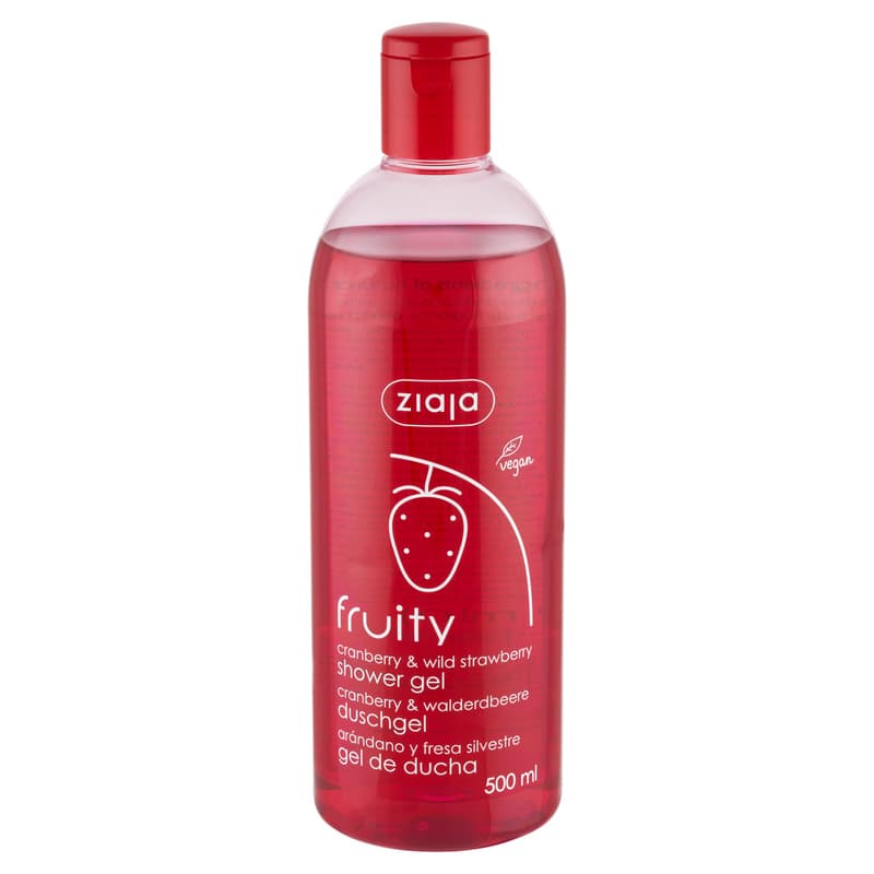 ZIAJA shower gel with blueberry and strawberry extract