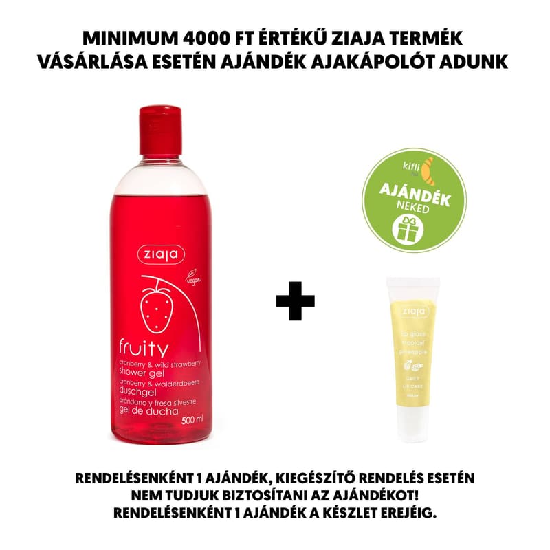 ZIAJA shower gel with blueberry and strawberry extract