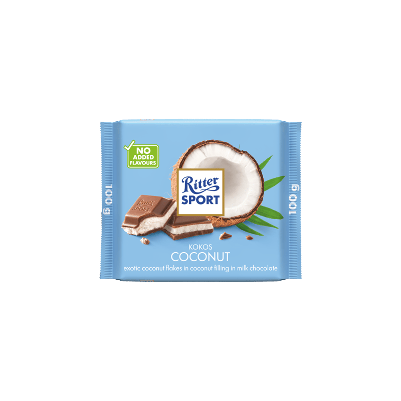 Ritter Sport Cocos Milk chocolate filled with coconut milk cream