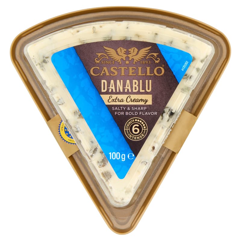 Castello Danablu 60+ dán zsírdús, kékpenésszel érő félkemény sajt