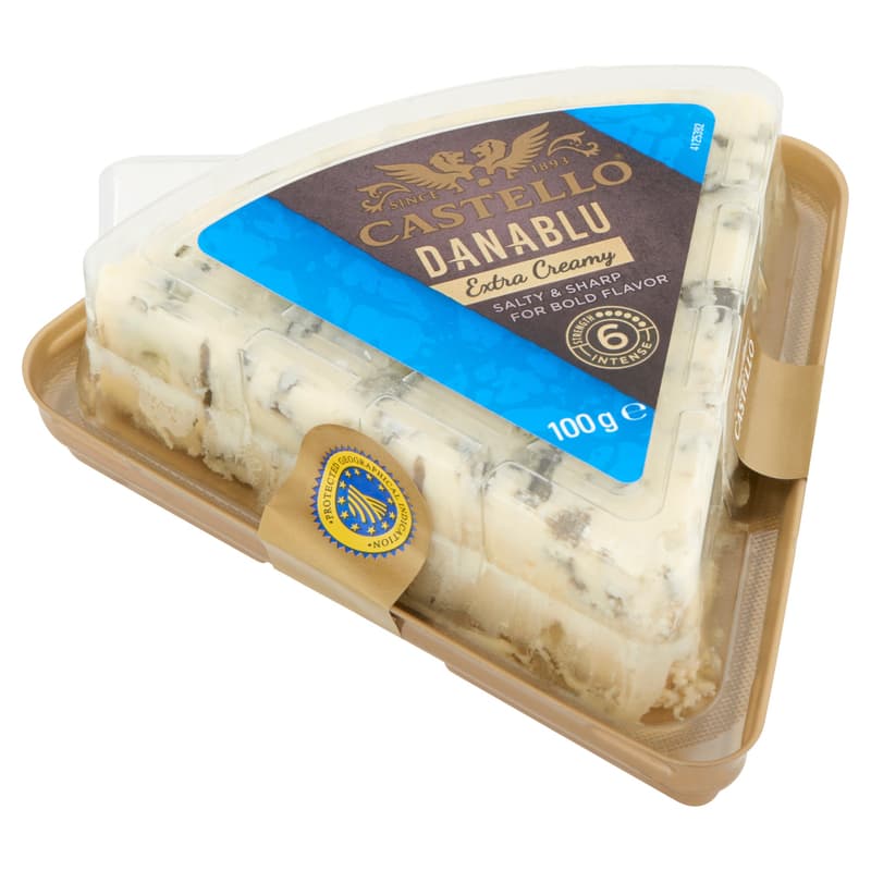 Castello Danablu 60+ dán zsírdús, kékpenésszel érő félkemény sajt