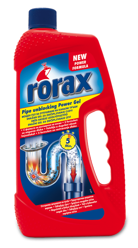 Rorax drain cleaner power gel