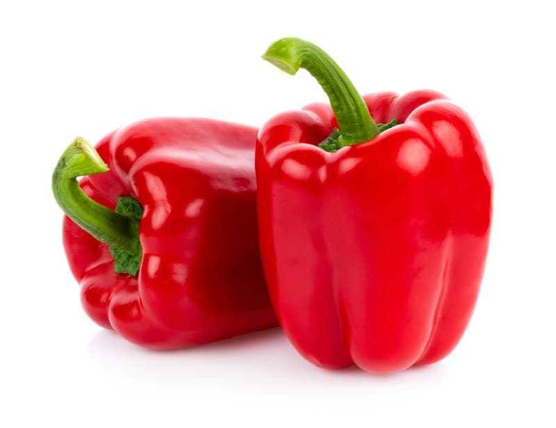 California bell pepper red