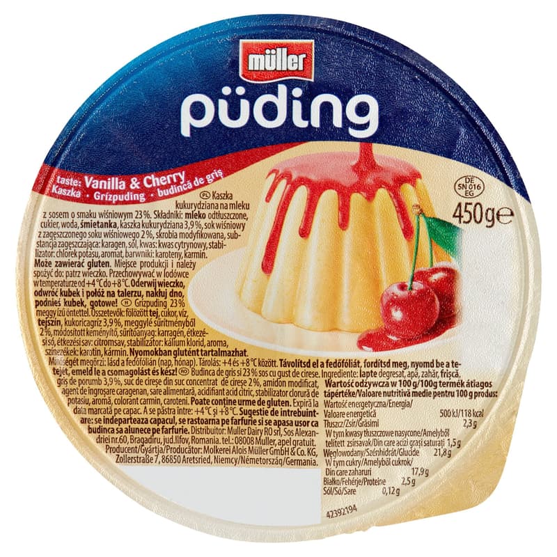 Müller Grits Dessert with Sour Cherry