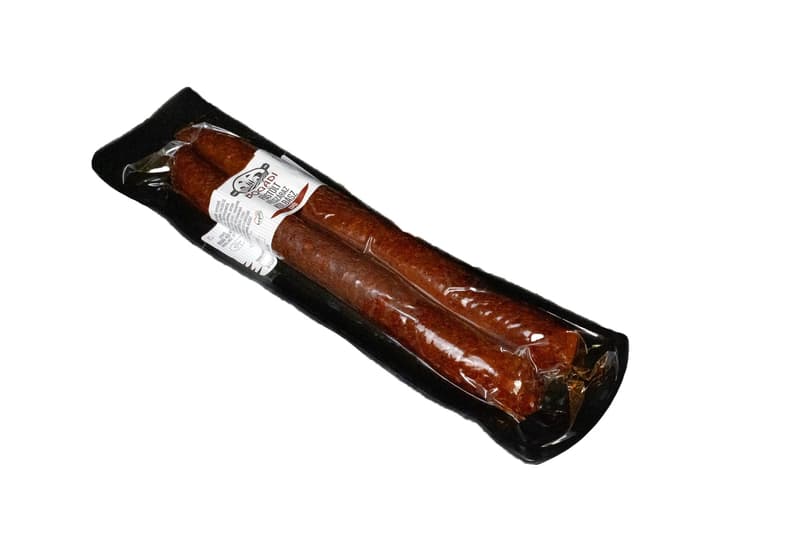 Smoked sausage spicy vacuum packed