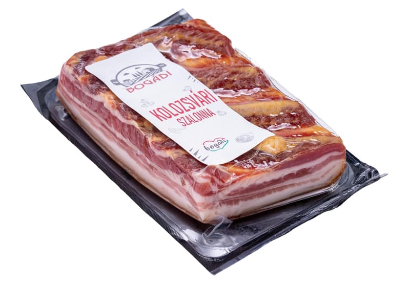 Cluj bacon cut vacuum-packed