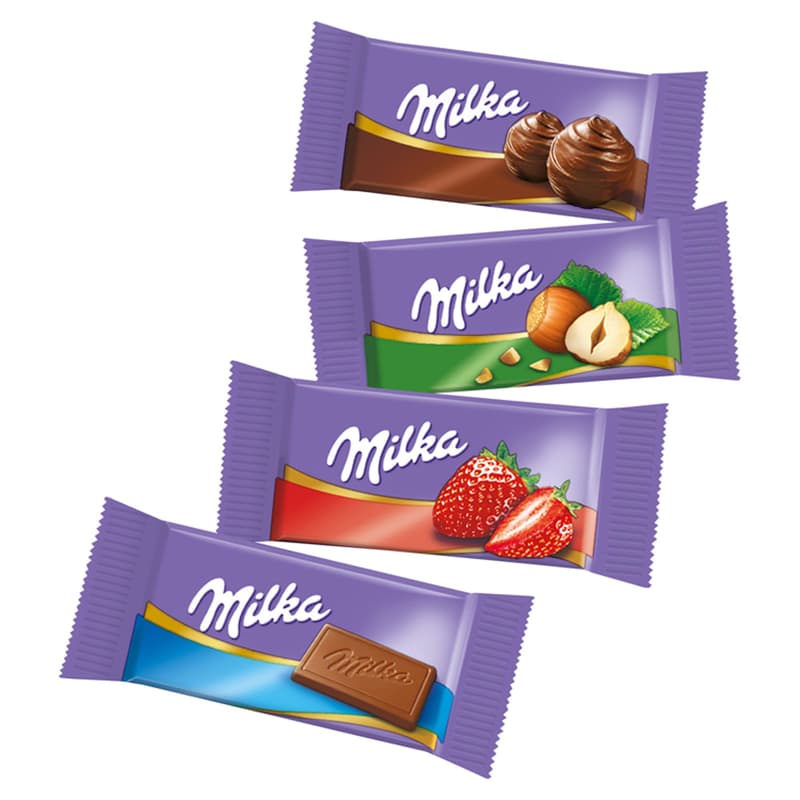 Milka Singles Mix alpesi tejcsokoládé válogatás