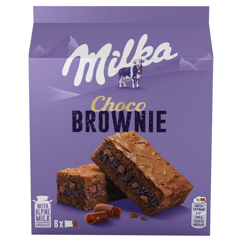 Milka cake with chocolate, alpine milk chocolate and milk chocolate pieces 6 pcs