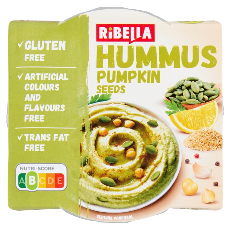 RiBella Hummus chickpea cream with pumpkin seeds