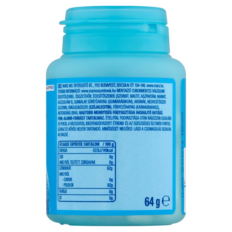 Orbit Peppermint with mint flavored sugar-free chewing gum sweetener