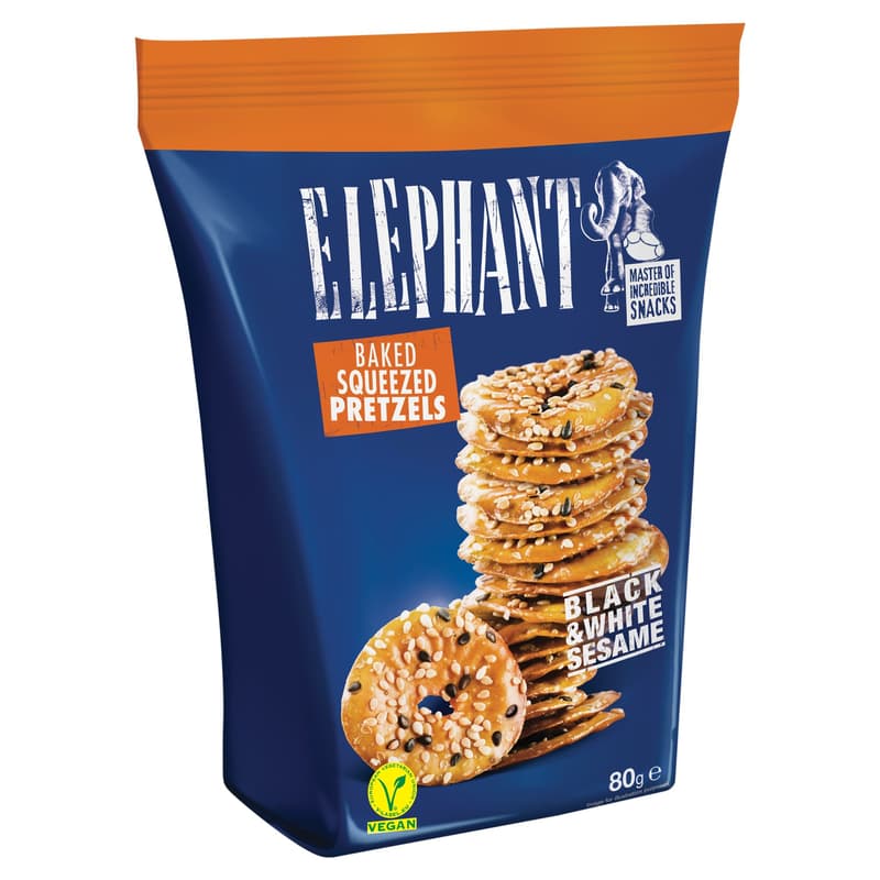 Elephant chips-thaler with sesame seeds