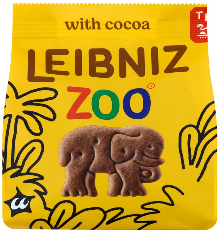 Leibniz Zoo Állatfigurás kakaós keksz