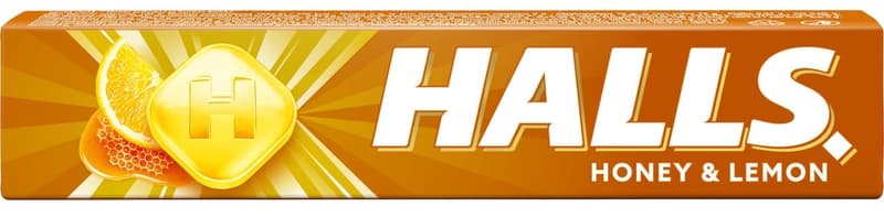 Halls honey and lemon flavored hard candies