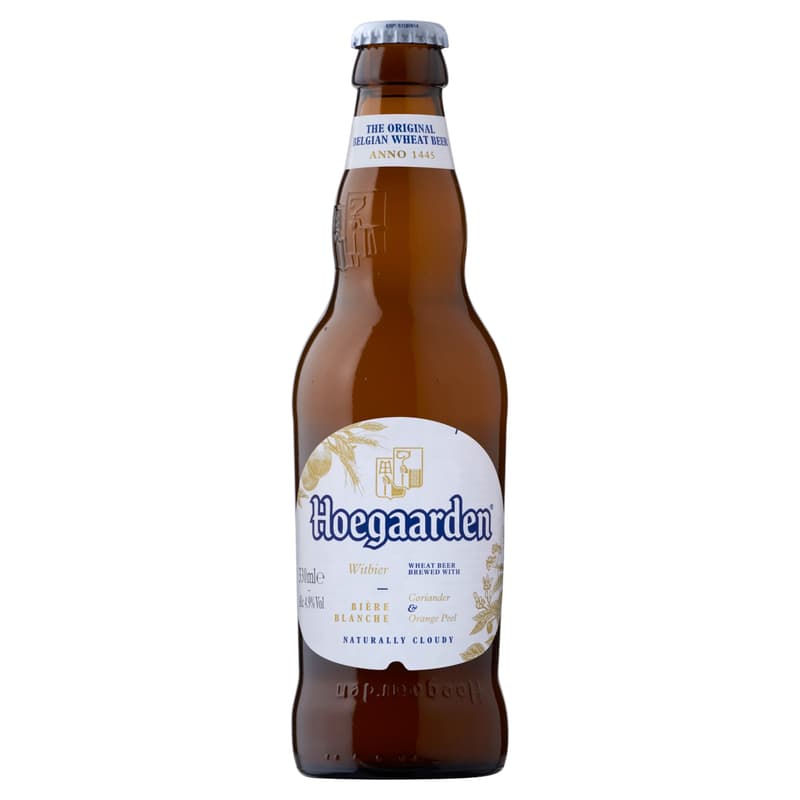 Hoegaarden quality light Belgian white wheat beer 4.9%