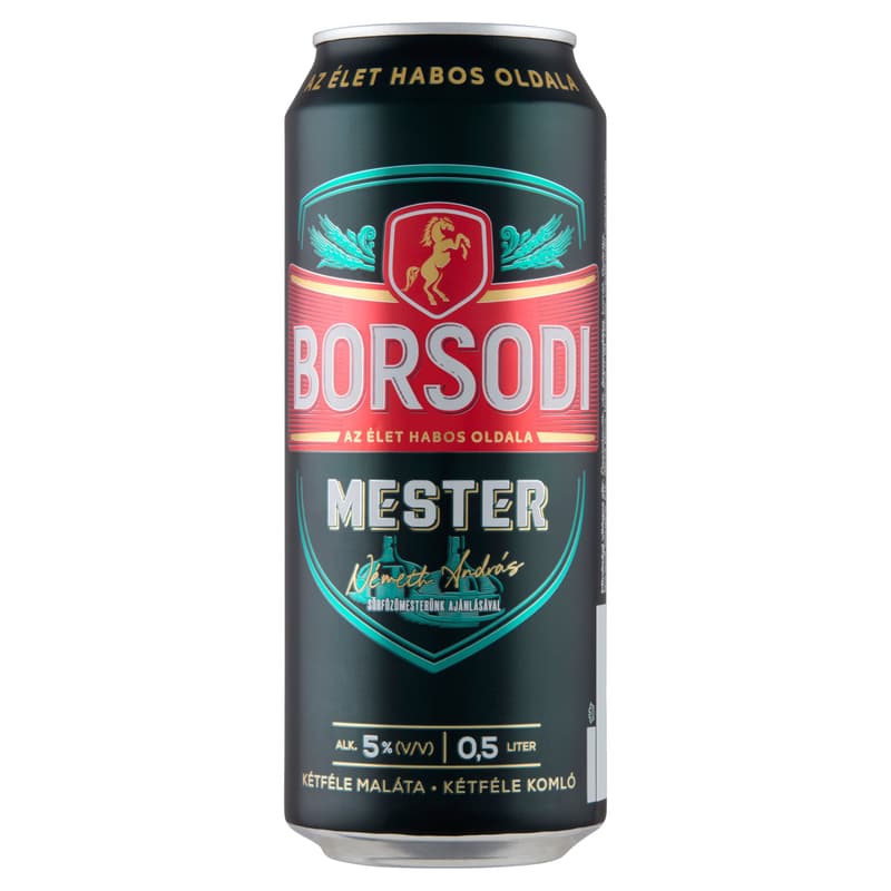 Borsodi Mester quality light beer 5%