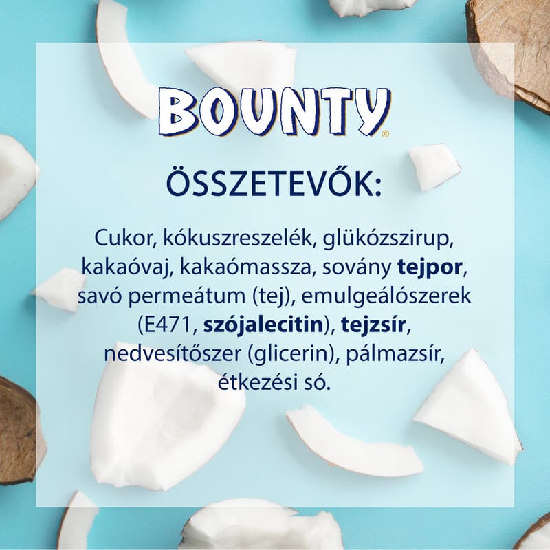 Bounty coconut slices dipped in milk chocolate