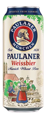 Paulaner German light unfiltered wheat beer 5.5%