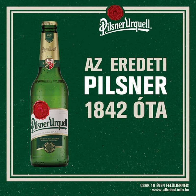 Pilsner Urquell light beer 4.4%