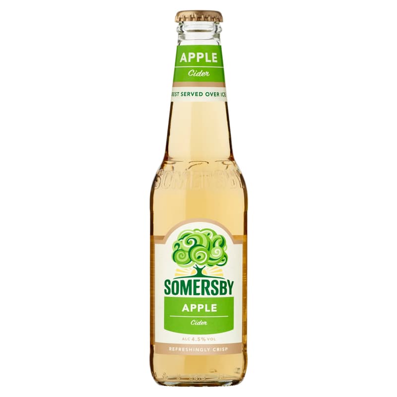 Somersby cider apple juice based carbonated alcoholic beverage 4.5%