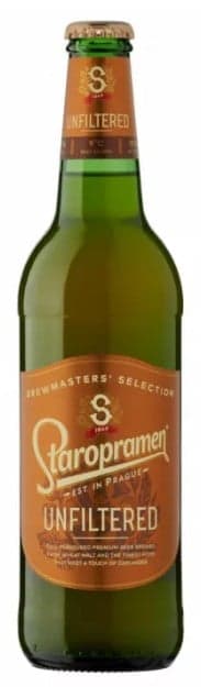 Staropramen quality light, unfiltered wheat beer 5%